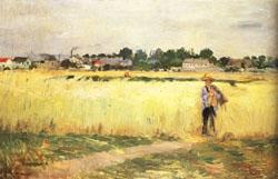 Berthe Morisot In the Wheatfields at Gennevilliers Germany oil painting art